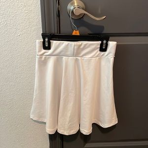 Silk White Tennis Skirt (Small)